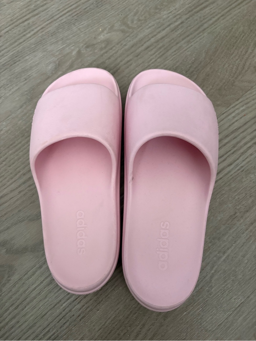 adidas Women's Light Pink Slide Sandals
